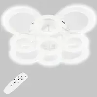Стельова LED люстра, світлодіодний світильник Sunlight білий 6326/4+5