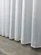 Тюль (4х2,7м.) бамбук "Елка" с люрексом. Цвет белый с серебристым. Код 2047т 42-1155
