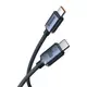 Кабель Baseus Crystal Shine Series Type-C to Type-C 100W 1.2m, Black (CAJY000601)