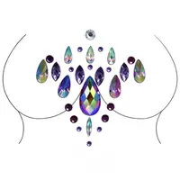 Наклейки кристаллы для груди Crystals 2 8506 9х8 см