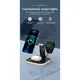 Зарядка Qi 3in1 LED Magnetic wireless charger JYD-WC101 |15W Max|