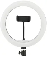 Кільцева LED RGB лампа діаметром MJ33 30 см з пультом Black (7618)