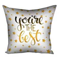 Подушка c принтом габардиновая You're the best 50x50 (5P_18M006)