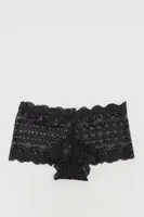 Трусы женские хипстер кружевные, цвет черный, 131R753