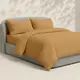 Евро постель без простыни муслин MUSTARD