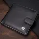 Горизонтальное мужское портмоне из натуральной кожи ST Leather 22487 Черный