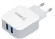 Сетевое зарядное устройство INKAX CD-35 Travel charger 2USB 2.1A White