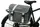Багажная велосумка с дождевиком - наплечная сумка 2 в 1, 20L Bikemate серая