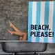 Полотенце пляжное с принтом Beach, please! 150x70 см (PLB_21J007)
