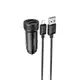 Адаптер автомобильный HOCO Lightning Cable Level dual port car charger Z49 |2USB, 12W, 2.4A|