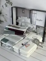 Kaylee сатиновое постельное белье. Евро размер. Romeo home Турция.