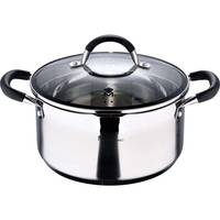 Каструля з кришкою MasterРro Foodies collection BGMP-1502-BK 24 см 4 л сіра
