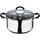 Кастрюля с крышкой MasterРro Foodies collection BGMP-1502-BK 24 см 4 л серая