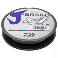 Шнур Daiwa J-Braid X4E 0.19мм 150м Multi Color / (2142091 / 12745-019)