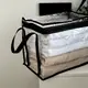 Прозрачная прямоугольная сумка ORGANIZE для вещей с ручками M 38x24x32 см  (черная)