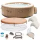 Бассейн-джакузи "PureSpa Bubble Massege" INTEX 28428 216 см, 1098 л, с гидромассажем, с нагревателем 220В