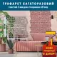 Трафарет толстый 3 мм для штукатурки, многоразовый с имитацией дикого камня (500х496)