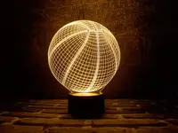 Сменная пластина для 3D светильников "Баскетбольный мяч" 3DTOYSLAMP