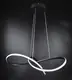 Люстра светодиодная подвесная LED светильник для квартиры на потолок лэд 26995 Черный 40-140х100х100 см.