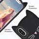 Силиконовый чехол для iPhone XS Max - 3D Cat (Кот с усами), Черный