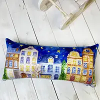 Подушка для дивану оксамитова В очікуванні дива 50x24 см (52BP_23NG011)
