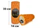 Массажный ролик EasyFit Grid Roller 33 см v.1.1 Оранжевый