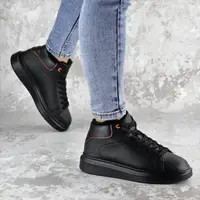 Кеди жіночі зимові Fashion Rover 2235 36 розмір 23 см Чорний