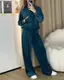 Велюровый спортивный костюм LX2035 Хаки XXL/3XL