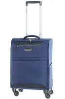 Тканевый маленький чемодан на 4-х колесах 37 л March Flybird синий 2453/04