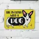 Ключница настенная Life is better with a dog 10x15 см (KEDL_21S011)