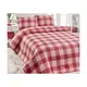 Покрывало стеганное с наволочкой Eponj Home - Burberry kirmizi красный 160*220