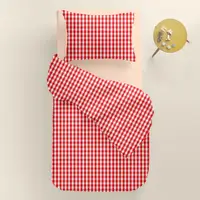 Детское постельное белье в кроватку RED CHECK