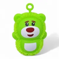 Игрушка-светяшка с петелькой "Мишка", зеленый