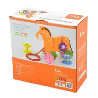 Дерев'яна каталка Viga Toys Конячка з шестернями (50976)