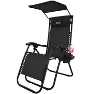 Раскладное садовое кресло шезлонг DMS GLS-120B Black
