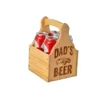 Ящик для 4 банок пива 0,33 л 040427 Dad"s.. светлый без открывалки