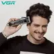 Аккумуляторная машинка для стрижки VGR V-051 с 4 насадками LED