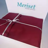Постільна білизна WINE BORDO Premium Сатин однотон MERISET - Сімейний