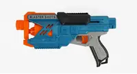Іграшковий пістолет Blaster Shots SB 60 звук патрони на присосці. Grey and Blue (159779)