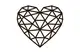 Пазл интерьерный деревянный на стену HEART 61,5x56,4x0,7см 169эл Сердце EWA