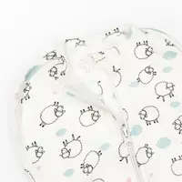 Пелюшка на блискавці інтерлок Cute Lambs 0-1м