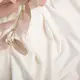 Ткань костюмная бархатная, бархат, блестящая ткань плательная стрейчевая 300 гр/м2 молоко