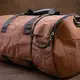 Текстильная дорожная сумка для поездок спорта и путешествий Vintage 20643 Коричневая