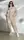 Костюм женский бежевый кофта и брюки код П1035 56