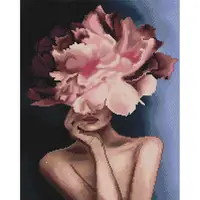 Алмазная мозаика "Изящный цветочек" Brushme GF4803 40х50 см