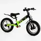 Велобег детский 12’’ Corso "Skip Jack" ручной тормоз, амортизатор. Green and black (119238)