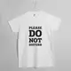 Футболка мужская "Please do not disturb", Белый, S, английский