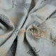 Ткань костюмная под лен с напылением дерева полин