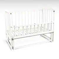 Кроватка детская "Спимо", маятник, откидной борт. White (137470)