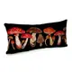Подушка для дивана бархатная Грибочки 50x24 см (52BP_23O003)